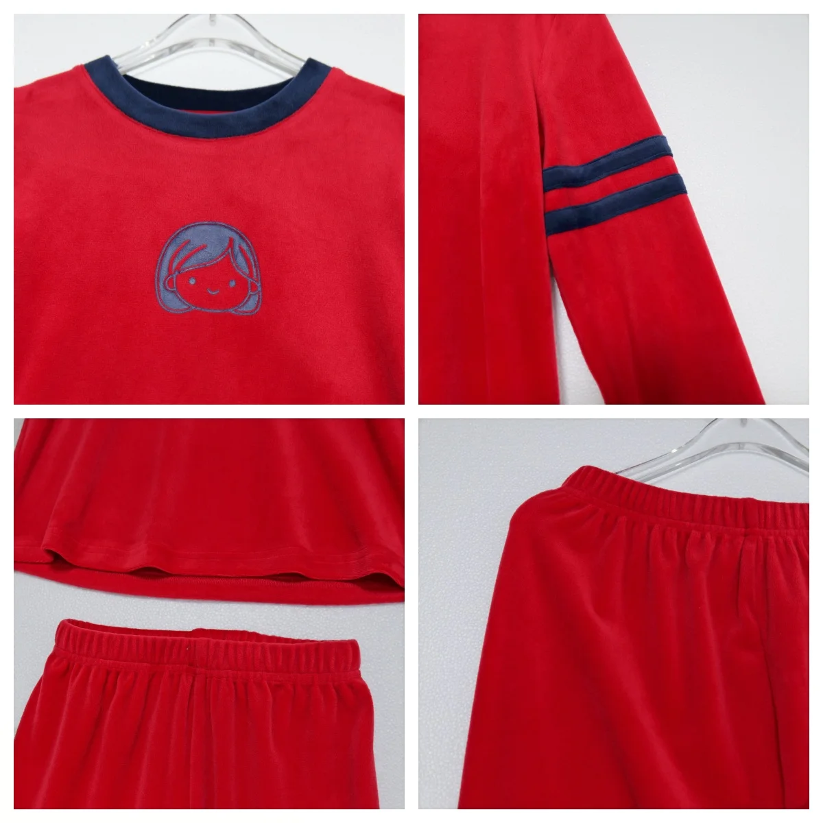 2026 Mali's AW Kinder Weicher Velours Pyjama-Set für Mädchen und Jungen, Hauskleidung, Kinderbekleidung, Baby-Schlafanzug mit Gesichtsdruck – Detail 14