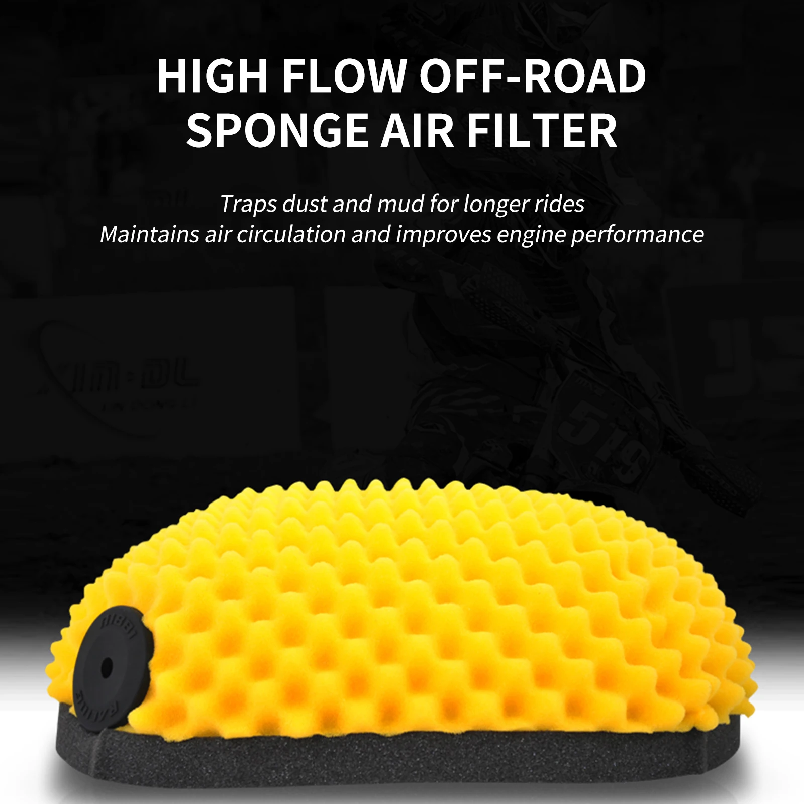 NIBBI Motorrad-Schaumluftfilter für Suzuki RMZ 450 Honda CRF 250 Kawasaki KX 250/450 F 2016-2022 Dirt Bike Luftreiniger – Detail 12