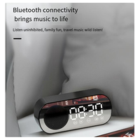 Efficient Wireless Bluetooth Speaker Clock Radio Dual Alarm for Home White