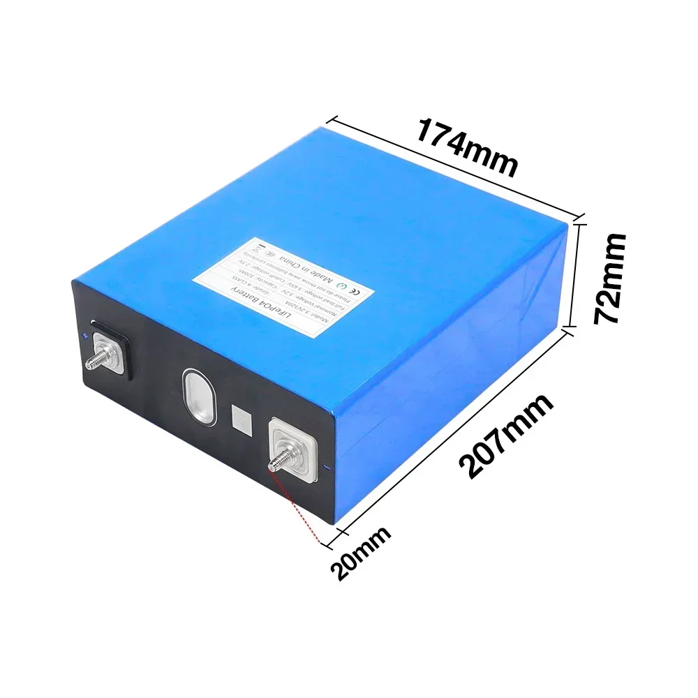 Batería recargable prismática Lifepo4 de 3,2 V, 320Ah, celda Original de grado A, 1-16 Uds. Para bricolaje, sistema Solar de 12V, 24V, 48V, EV, RV, barco