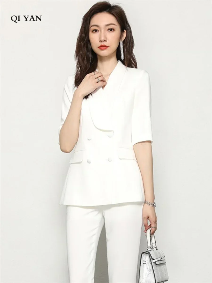 High end professional women's clothing set with long sleeves, fashionable temperament, hotel management, formal attire, beauty s