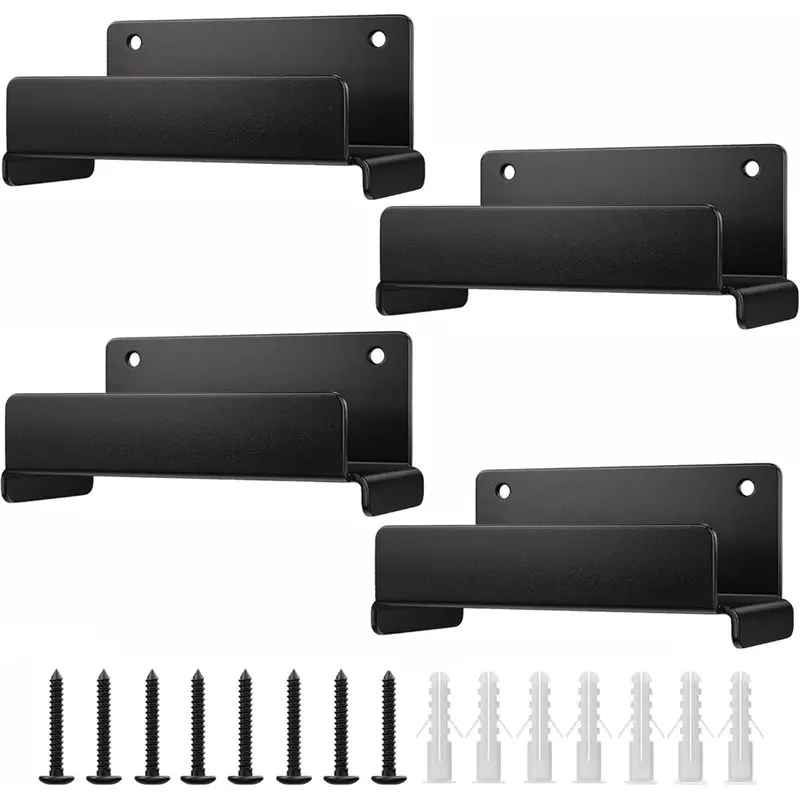M11K-Heavy Duty For Ladders, Chairs& Patio Furniture Compatible 4-Pack Wall Mount Storage Hanger Luggage Hooks For Garage Wall