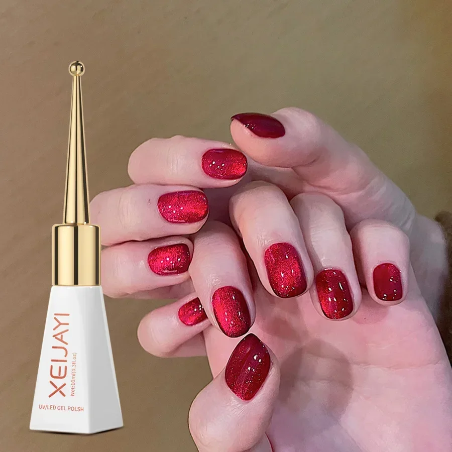 Cat Eye Nail Glue New Rose Majesty Cat Eye Nail Oil Glue Phototherapy Glue for Nail Salon Red Blue Black White