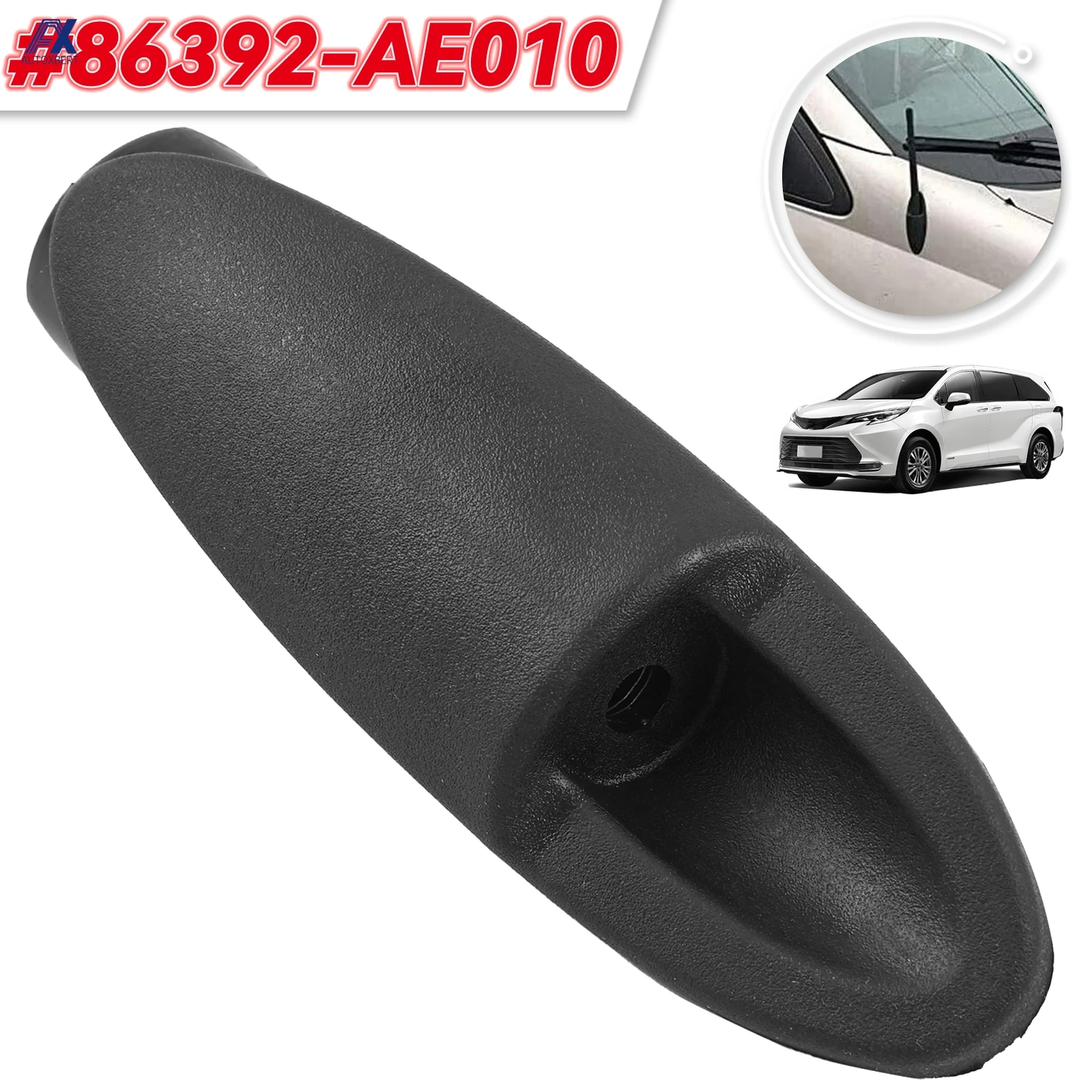 Auto Car Aerial Base Bezel Antenna Roof Mount Base Black 86392-AE010 fit for Toyota Sienna 2004 2005 2006 2007 2008 2009 2010