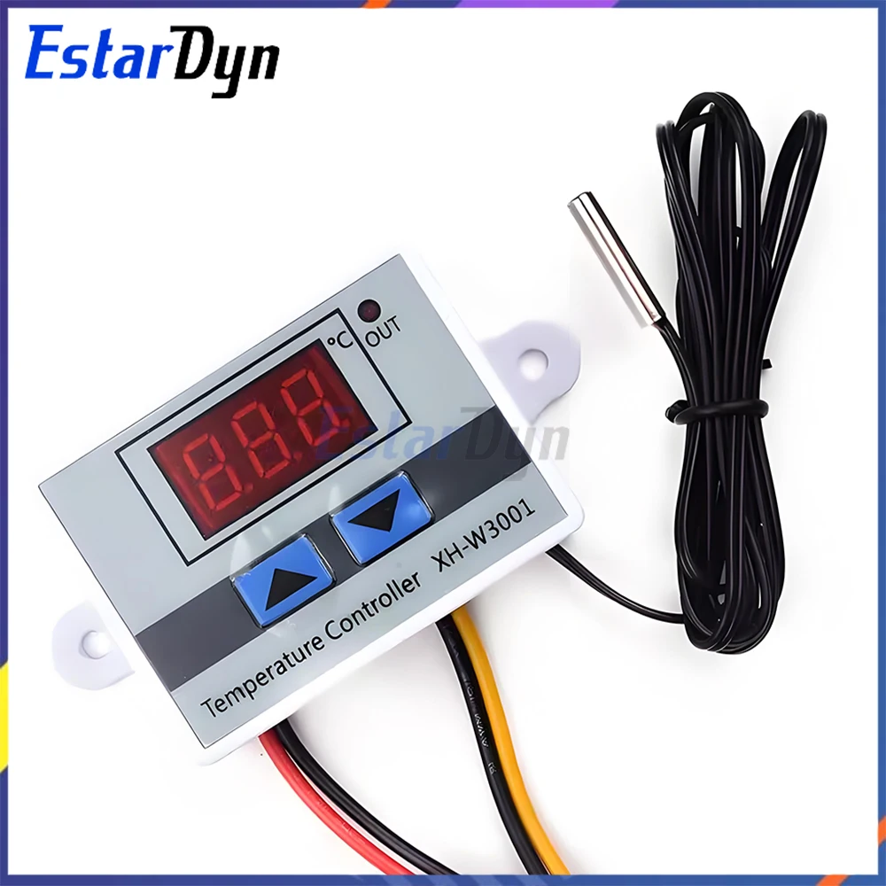 XH-W3001 Microcomputer Digital Temperature Controller, Intelligent Electronic Temperature Control Switch, Digital Display