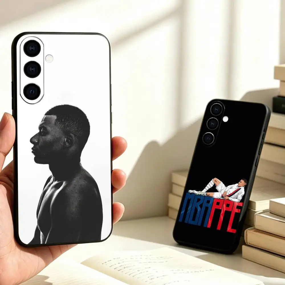 Football Superstar Kylian Mbappe Phone Case For Samsung Galaxy A73,A72,A71,A70,A53,A52,A51,Soft Silicone Black Cover Gift
