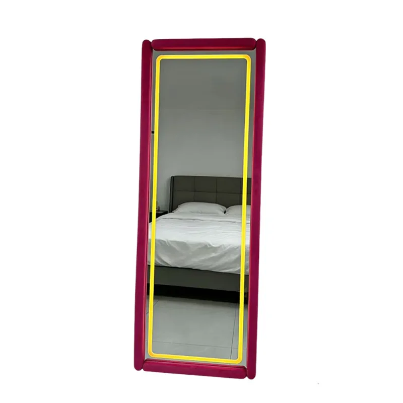 Retro floor mirror high definition home bedroom bracket clothing store fitting mirror
