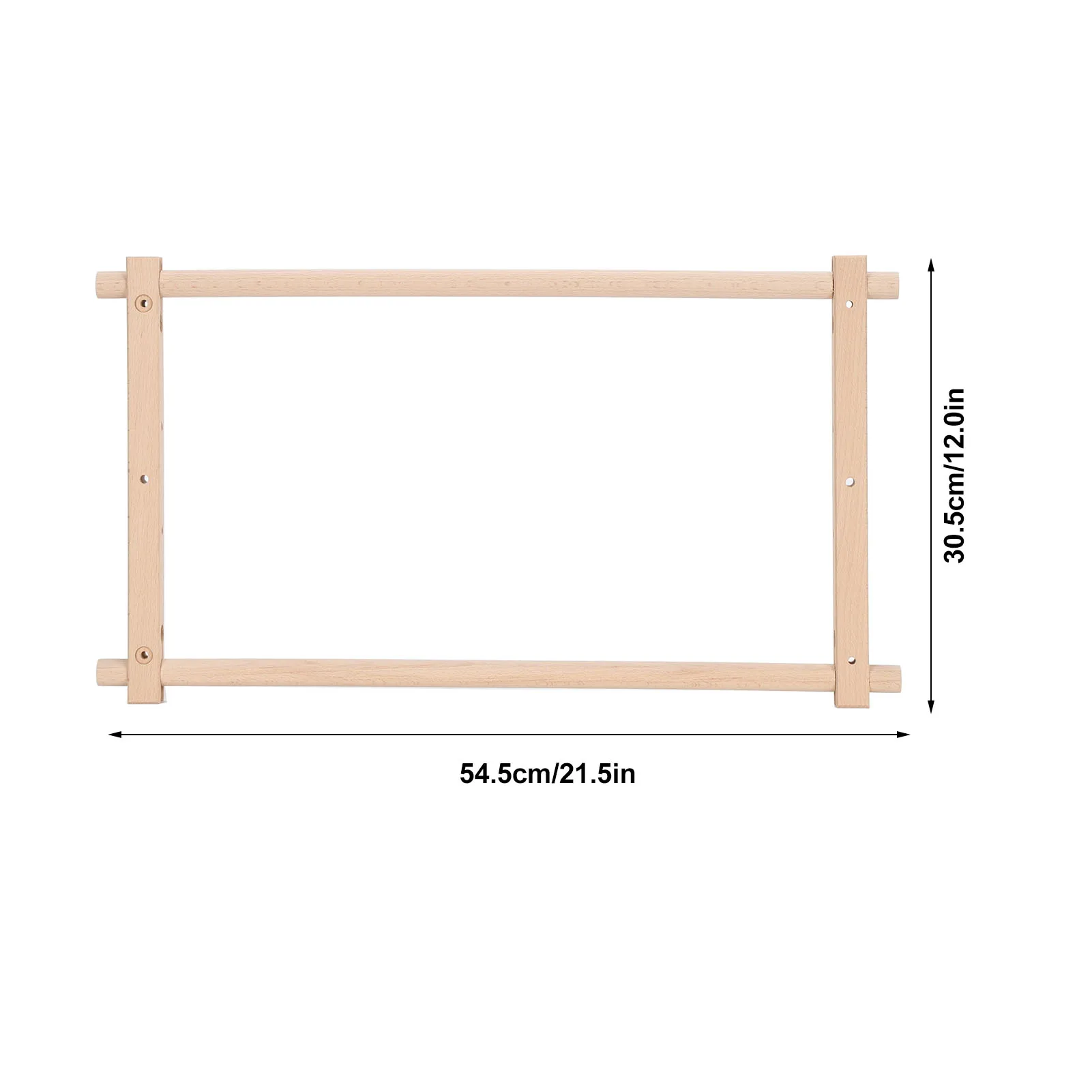Cross Stitch Frame Rectangular Removable Wood Needlework Stretcher Frame Quilting Hoop Stand For Needlepoint Embroidery Tapestry