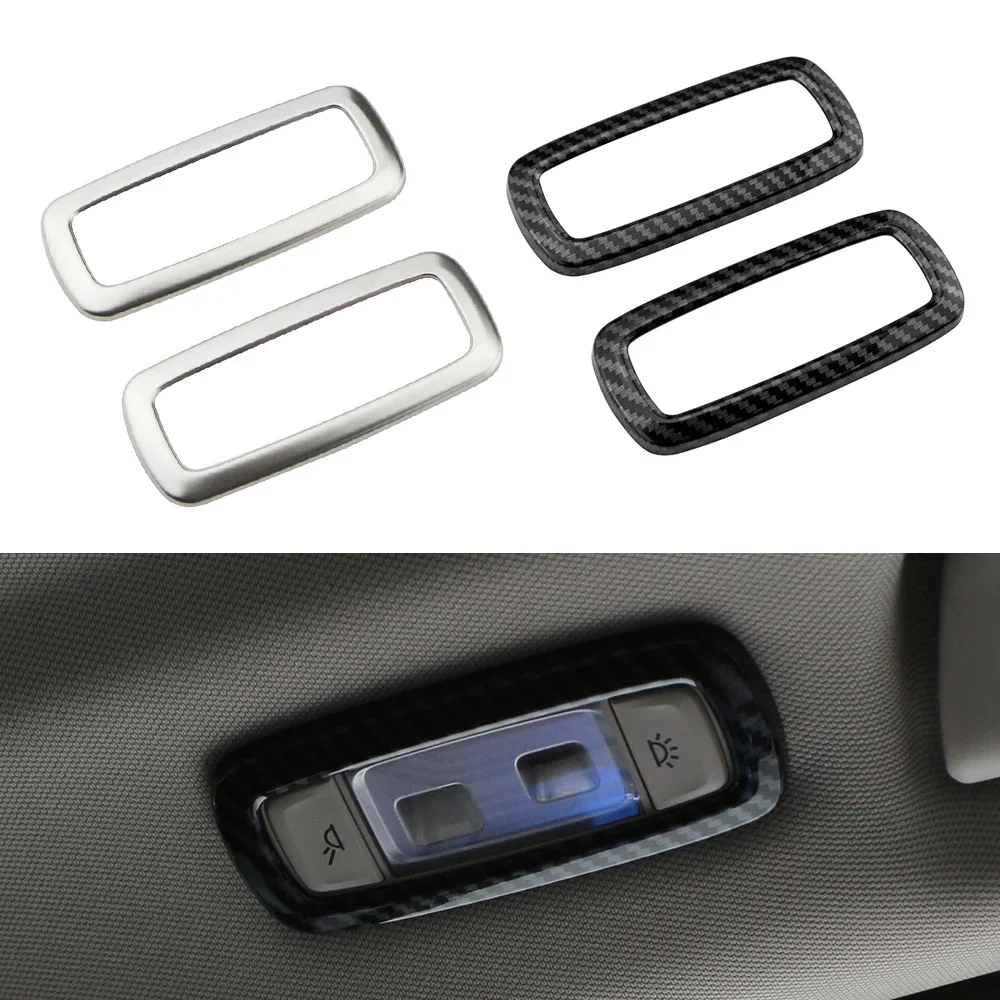 For BMW G05 G01 G02 G30 G32 G11 G12 X3 X4 X5 5 7 Series Car Sticker Rear Reading Lamp Roof Light Switch Frame Cover Car-styling