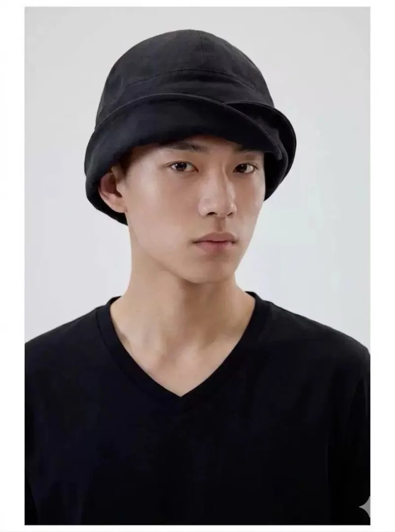 Summer Linen English-Style Sailor Hat with round Dome Irregular Design Fringed Stylish Naval Bucket Shape Bucket Hat