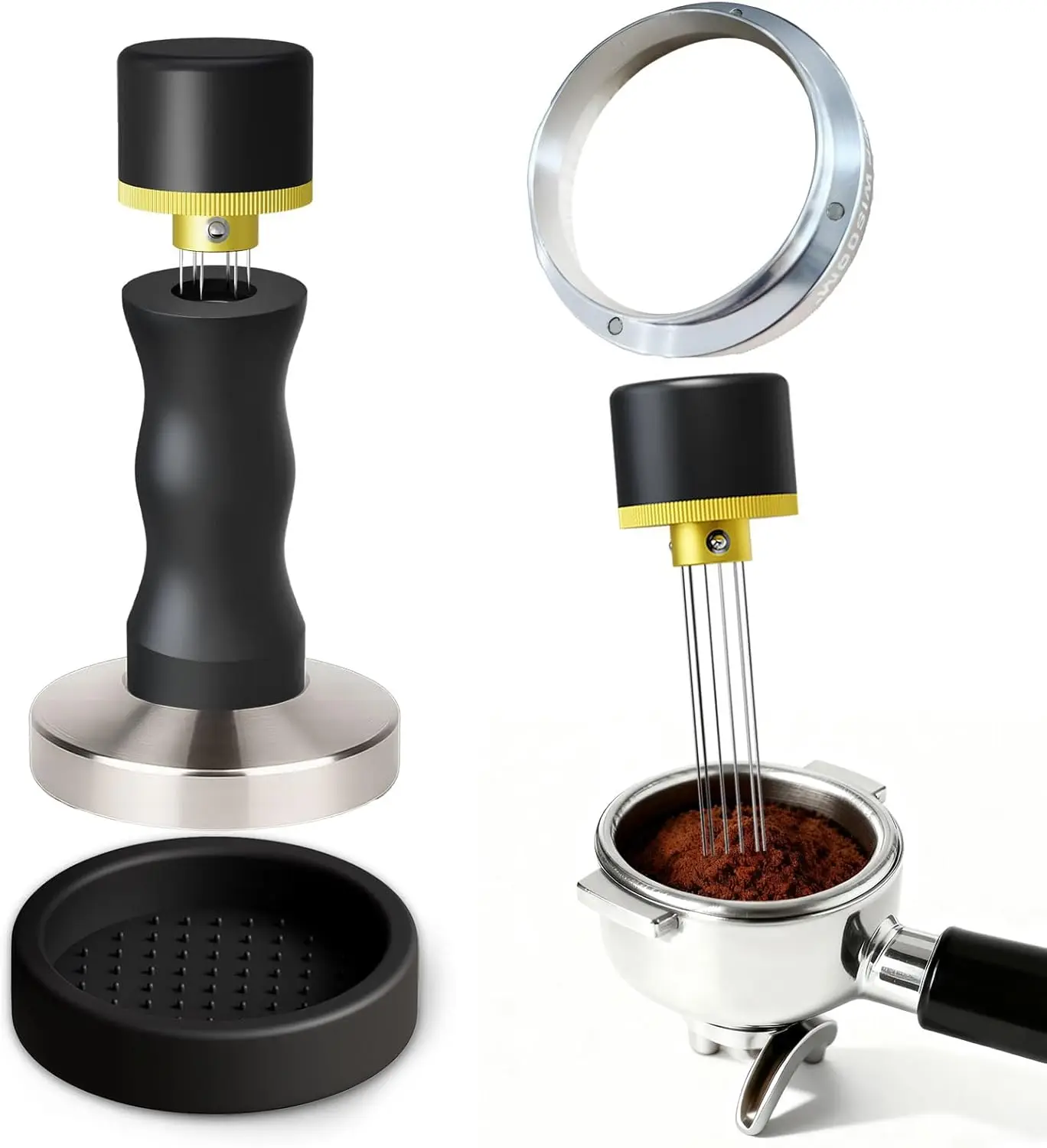 

Набор для тампера для эспрессо 2 в 1, инструмент WDT, темпер для кофе, иглы из нержавеющей стали 304, аксессуары для бариста, подарок для домашних любителей эспрессо