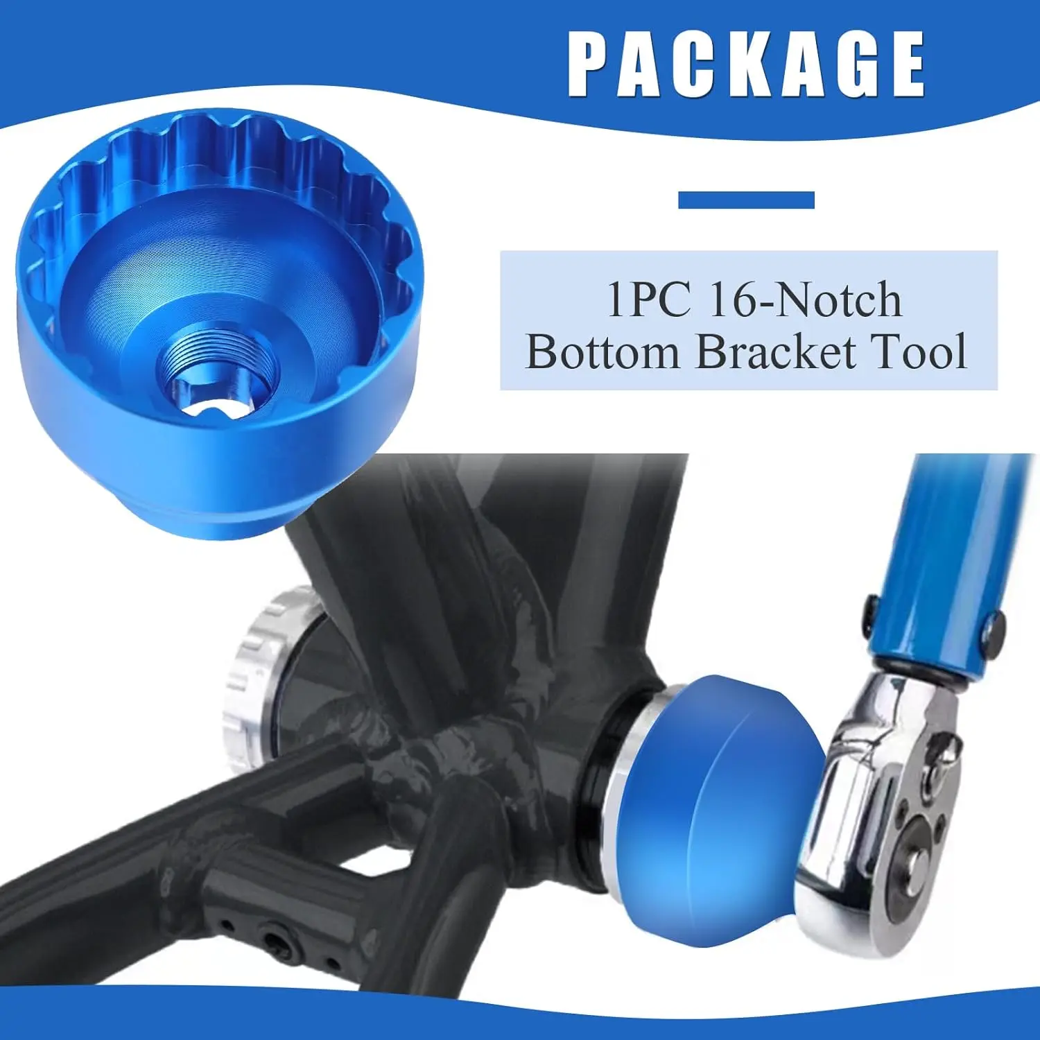 1 قطعة 16 الشق أسفل قوس أداة BBT-69.2 دراجة كرانسيت النازع طقم تصليح لتركيب صيانة الدراجة