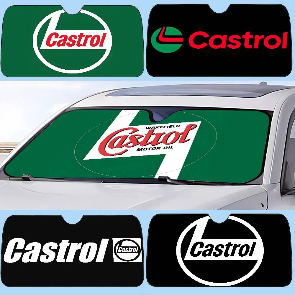 

C-Castrol-S-S Car SunShade Windshield Cover UV Protection Auto Visor Accessories For Cars