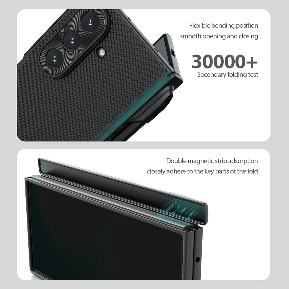 Für Samsung Galaxy Z Fold 8 Ultra / Fold 8 / Fold 7 Nillkin Frosted Shield Magnetische Faltbare Handyhülle Stoßfest Anti-Fingerabdruck – Detail 9