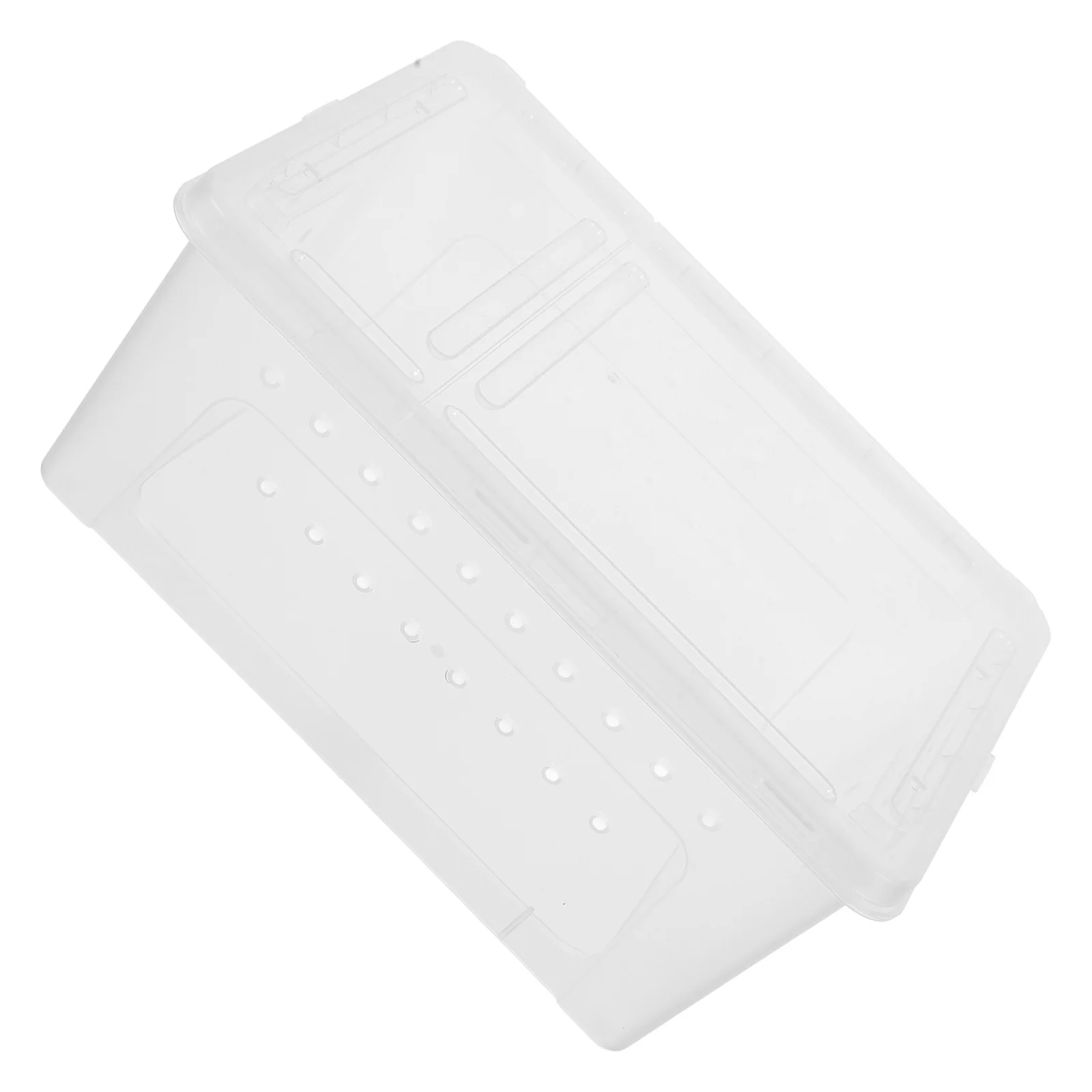

Multifunctional Spider Habitat Transparent Escape Proof Abs Plastic Feeding Box For Scorpion Reptile Young Spiders Easy