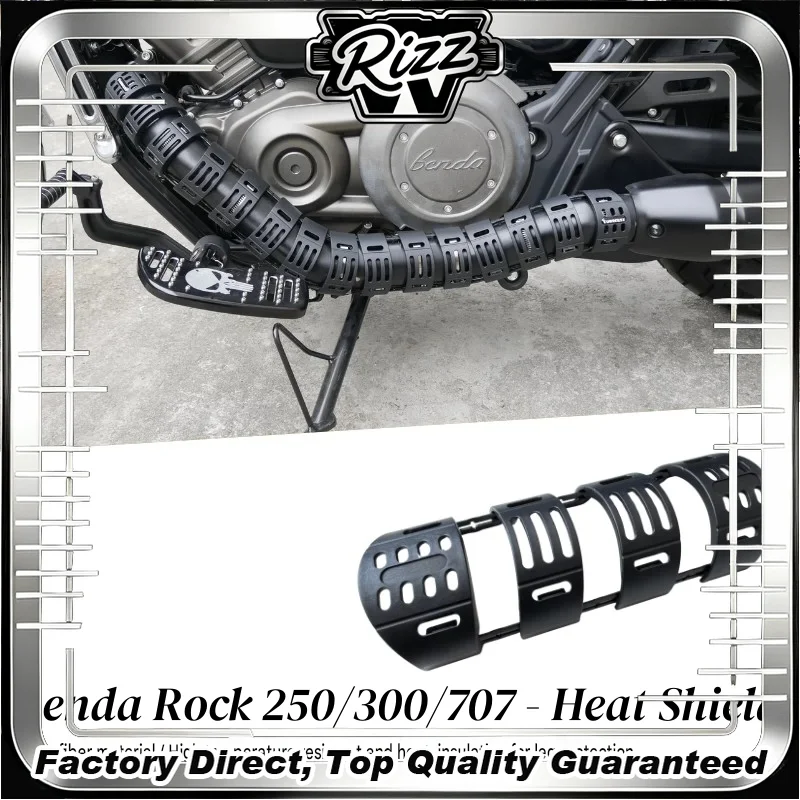 Benda ROCK High-Temperature Resistant Keel Exhaust Protective Cover Anti-Scald Heat-Insulating Decorative Cover for 250/300/707