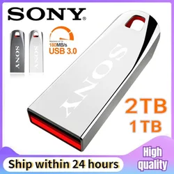 SONY-Clé USB 3.0 d'origine, disque U, clé USB haute vitesse, 1 To, interface de lecteur de mémoire portable, étanche, 2 To