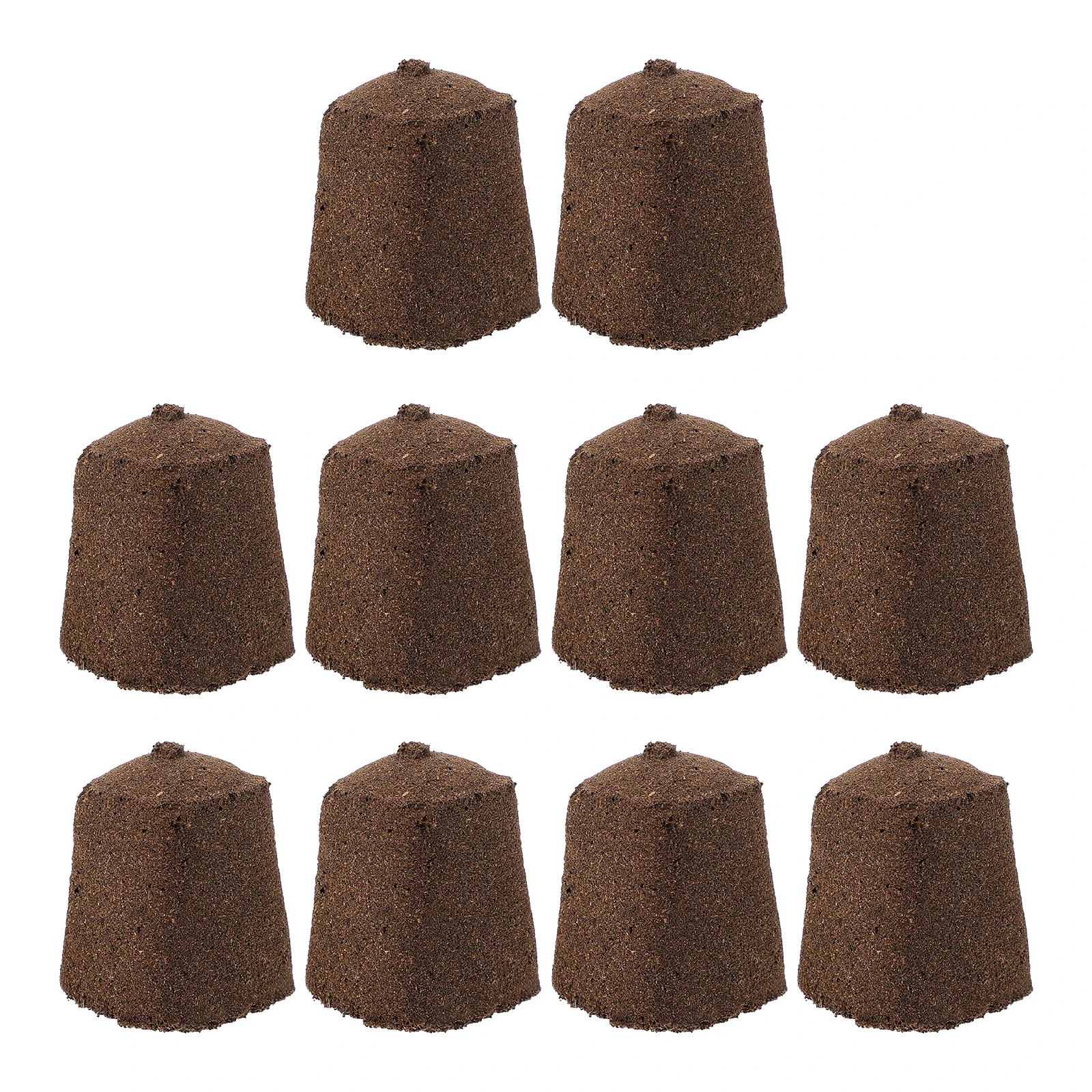 

10pcs Seedling Block 30x30x40mm Peat Nutrient Block Soilless Cultivation High Success Rate Transplantation Plant
