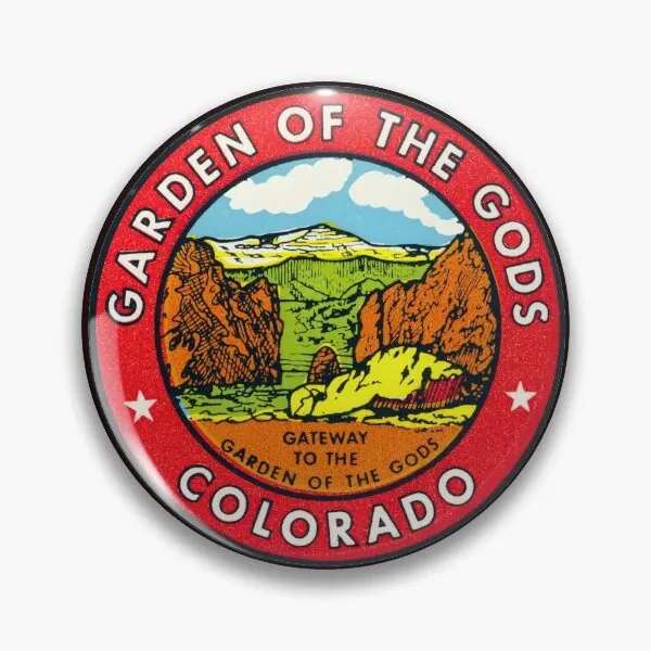 1950 Garden Of The Gods Colorado  Soft Button Pin Women Decor Creative Funny Lapel Pin Lover Badge Cute Brooch Hat Jewelry Metal