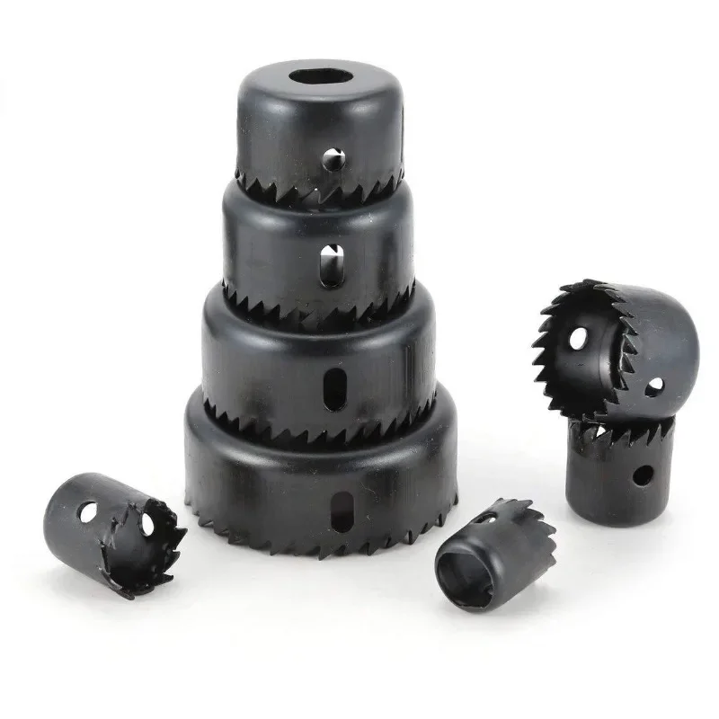 Zexef 11 peças kit de serra de buraco durável aço carbono círculo de metal cortador de furo para madeira pvc e plástico 19mm-64mm
