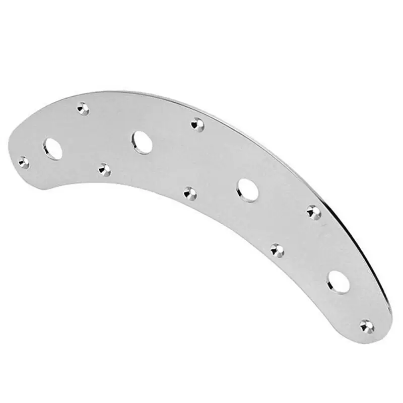 A12E-Guitar Switch Control Plate Curved 8 Hole 3 Pot Stingray Musicman Jazz Bass Parts view 2