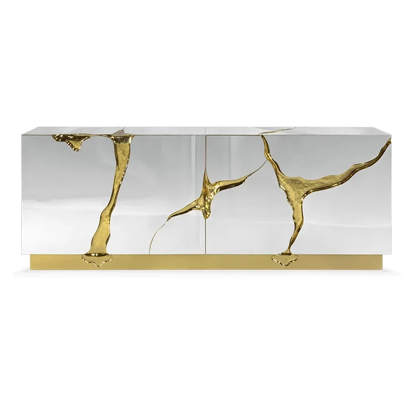 

Light luxury dining side cabinet