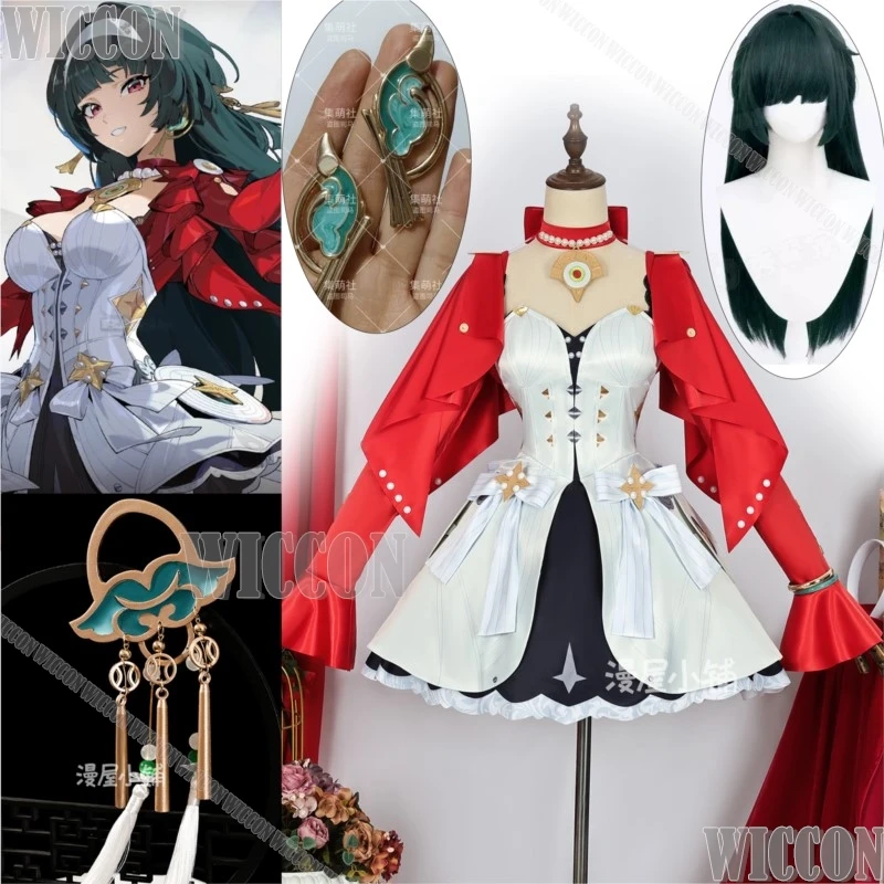 Astra Yao juego Zenless Zone Zero disfraz de Cosplay vestido de Lolita peluca orejas Sexy mujer chica traje Halloween juego de rol traje personalizado