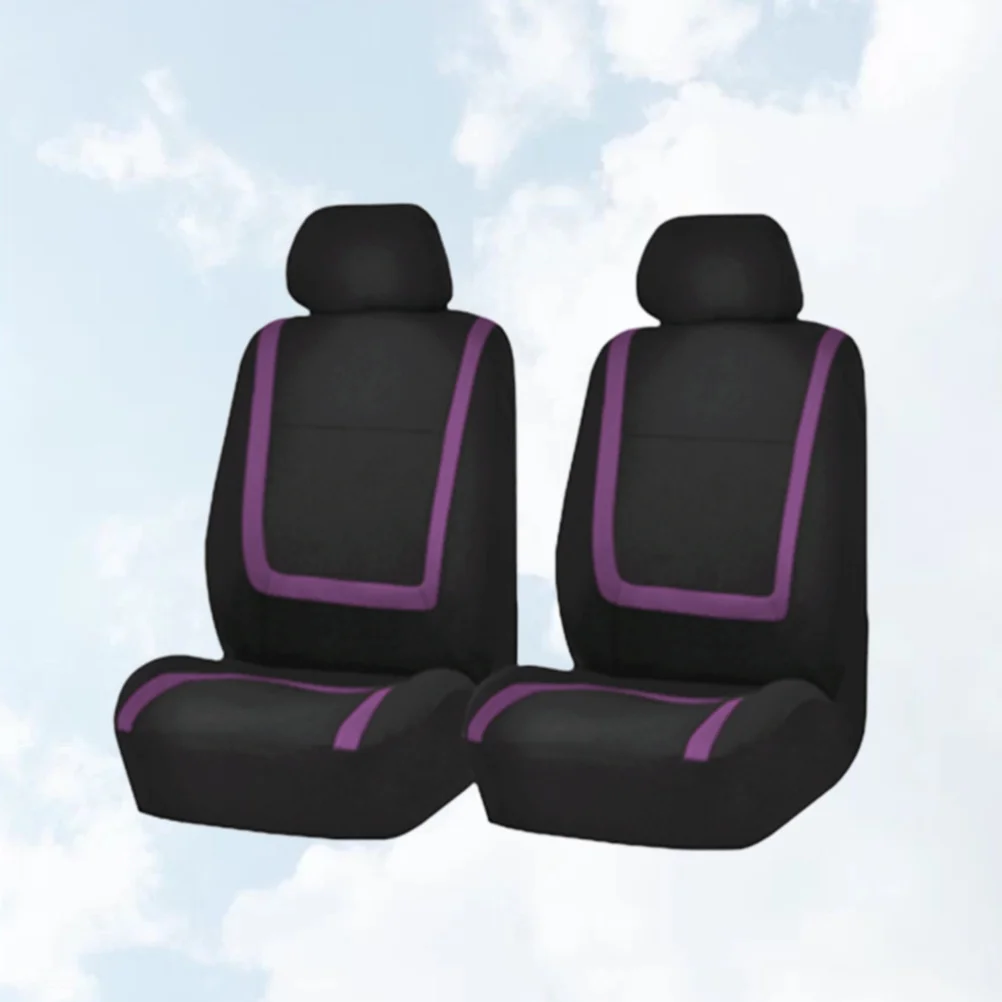 

4 pcs Car Seat Cover Universal Thicken Wear-Resistant Auto Seat Protector For Cars Trucks Suvs Interior Decoration Purple