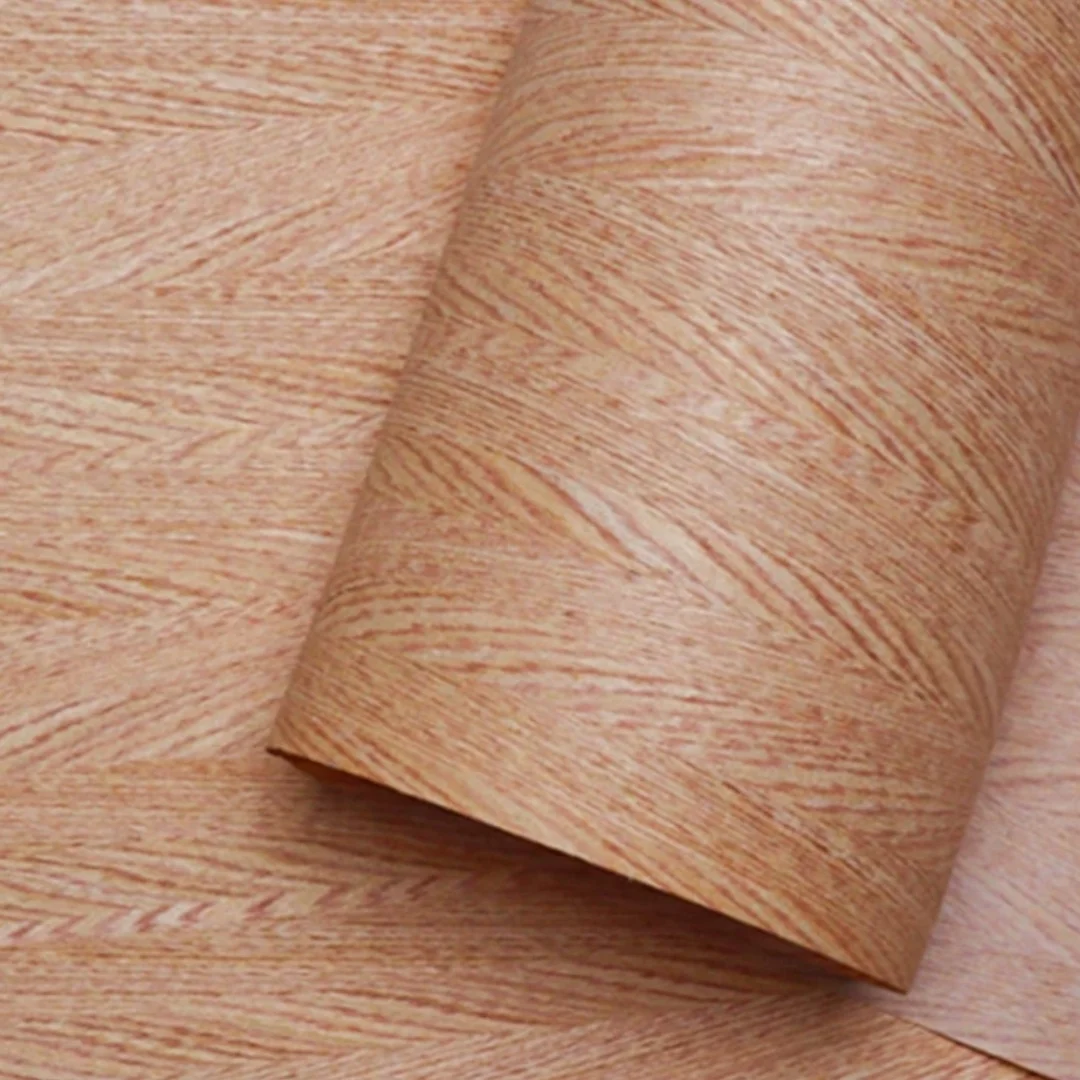 L:2.5m Width:580mm T:0.25mm TArrow Wood Grain Tech Veneer Sheet Wooden Door Decor DIY Home Decor Wall Decor Furniture Refacing