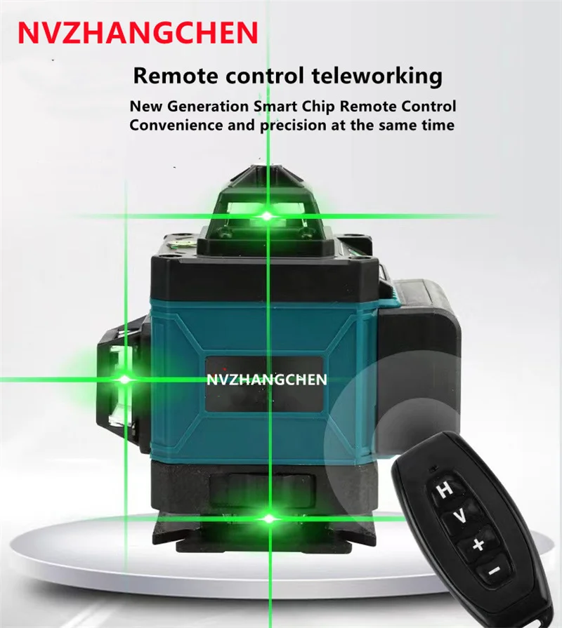 Imagem -02 - Nível Laser 12 16 Linhas Nível 3d 4d Auto-nivelamento 360° Horizontal e Vertical Cruzamento de Feixe Laser Verde Linhas de Lazer Níveis