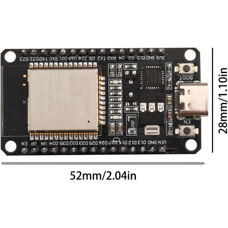 Модуль Type-C ESP32 30PIN NodeMCU Макетная плата ESP32-WROOM-32 2,4 ГГц WLAN CP-2102