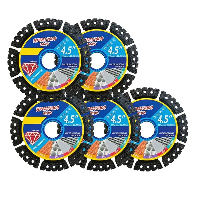 

ABKP-For Tile, Steel PVC Pipe, Marble Concrete 4.5 Inch Angle Grinder Cutting Disc(5PCS)