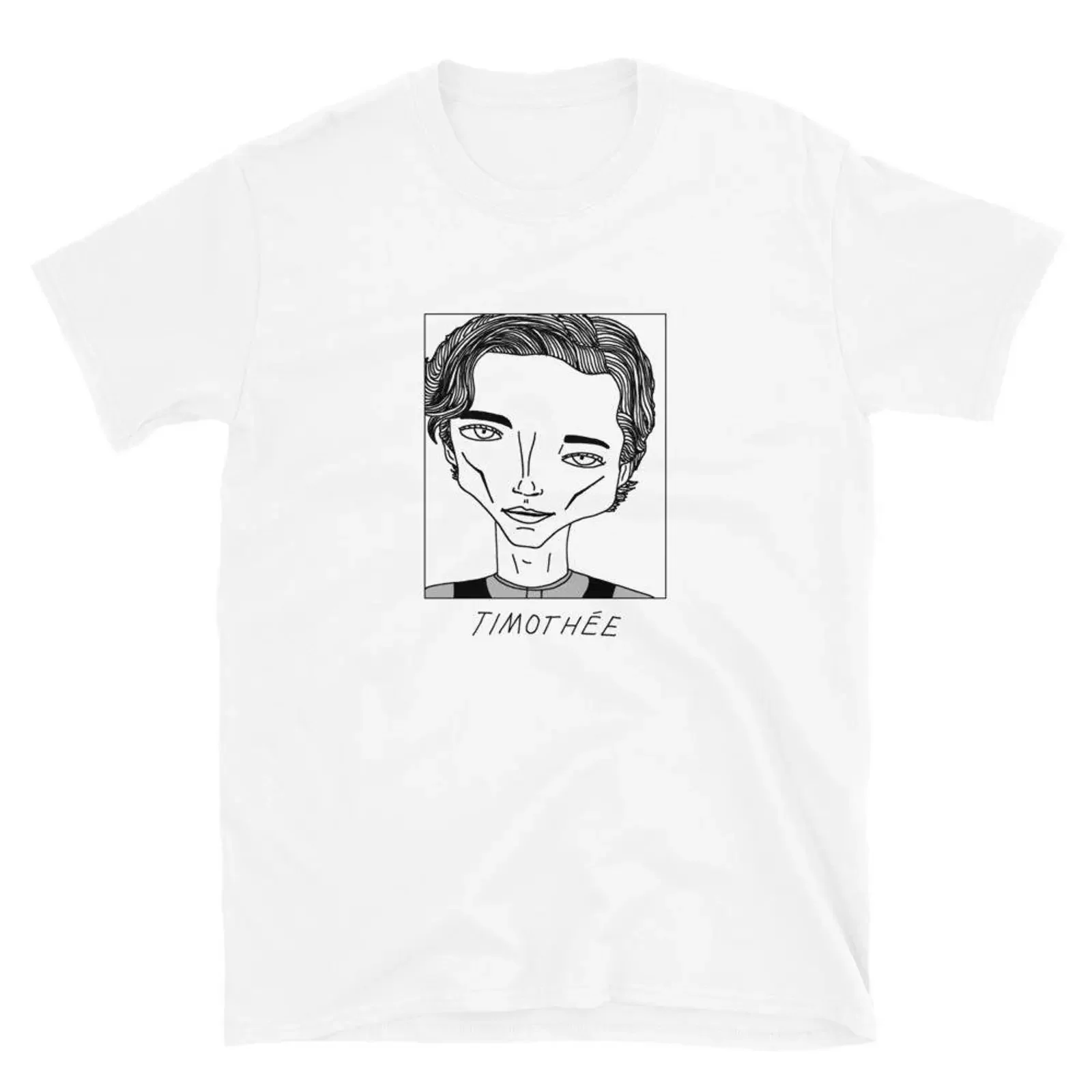 Badly Drawn Celebrities Timothee Chalamet T Shirt FREE Worldwide Delivery vintage Washed Stylish Unisex Casual designer clothes