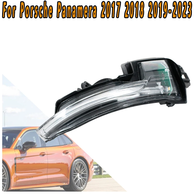 

For Porsche Panamera 2017-2023 LED Rearview Mirror Turn Signal Rearview Mirror Light Turn Flashing Light Warning Light Accessory