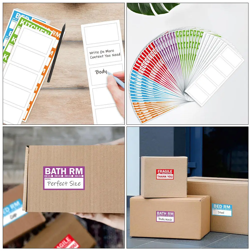 

300Pcs Blank Sorting Label Stickers White Adhesive Tags for Daily Use Home Office School Labeling Organizing Pricing Sticker