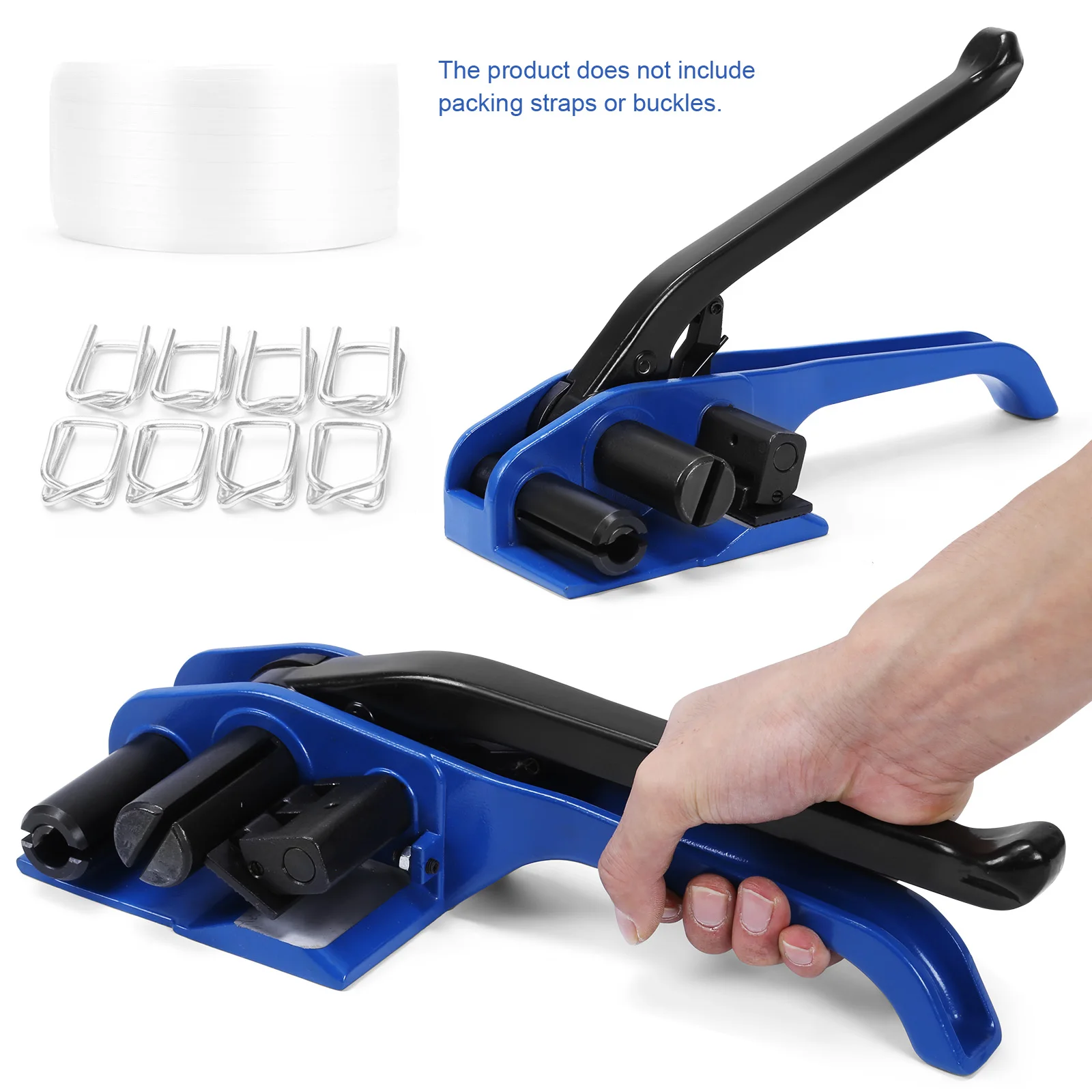 

Nylon Strap Pallet Heavy Duty Tensioner with Built-in Cutter Manual Pallet Strapping Banding Kit for Securing Packing