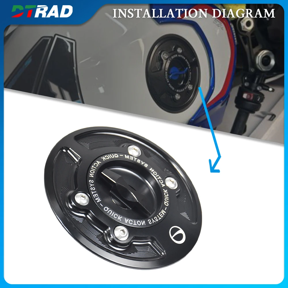 

Motorcycle Quick Release Fuel Tank Cap For BMW S1000R S1000RR M1000R M1000RR 2025 2026 CNC Aluminum Motorcycle Accessories