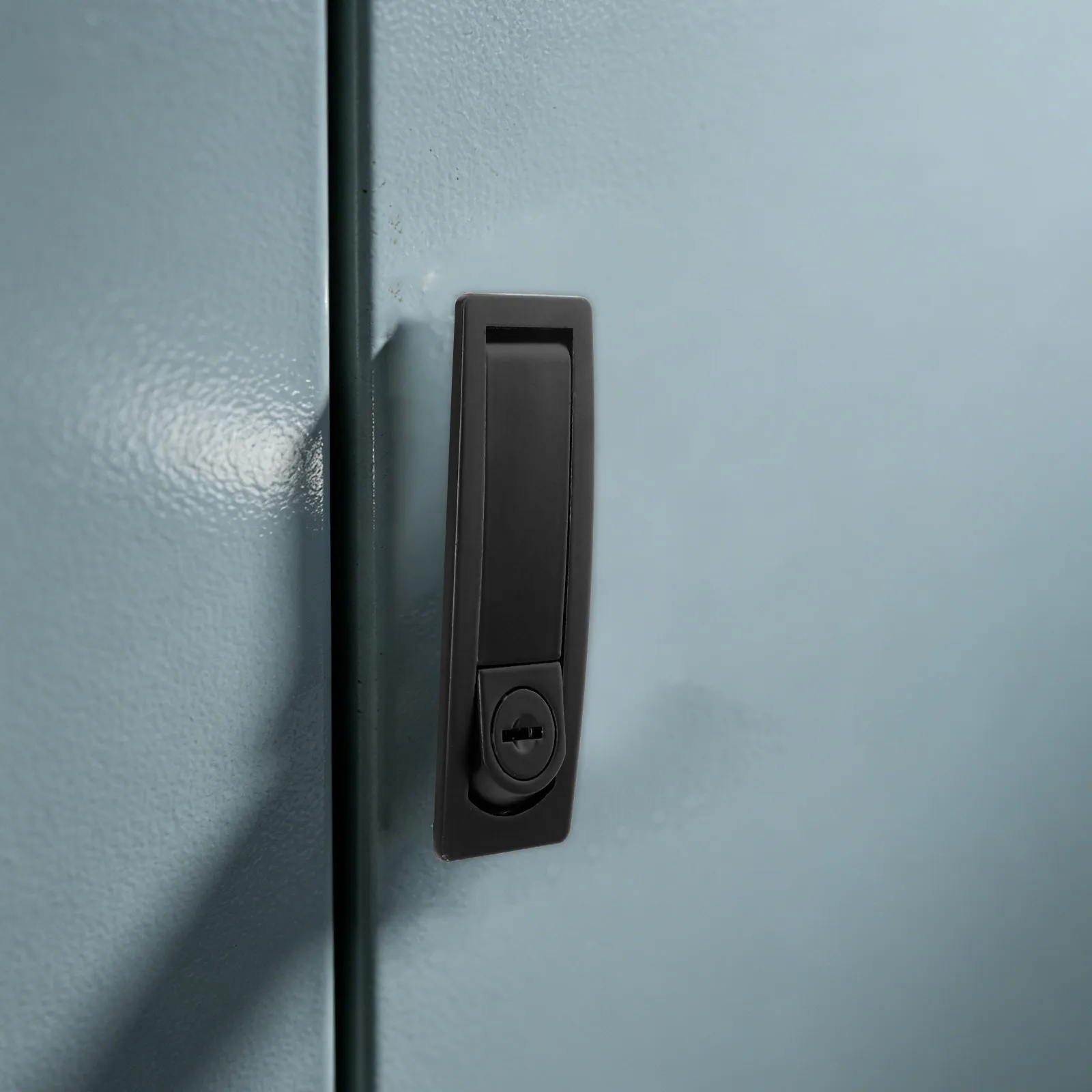 2Sets Secure Cabinet Latch Flush Pull Handle Lock Push Button Compression Latch for Industrial Electrical Cabinets