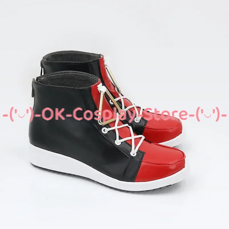 [Customized Size] NIJISANJI VTuber Fuwa Minato Cosplay Shoes Anime Roleplay Costume Prop Halloween Party Boots PU Leather