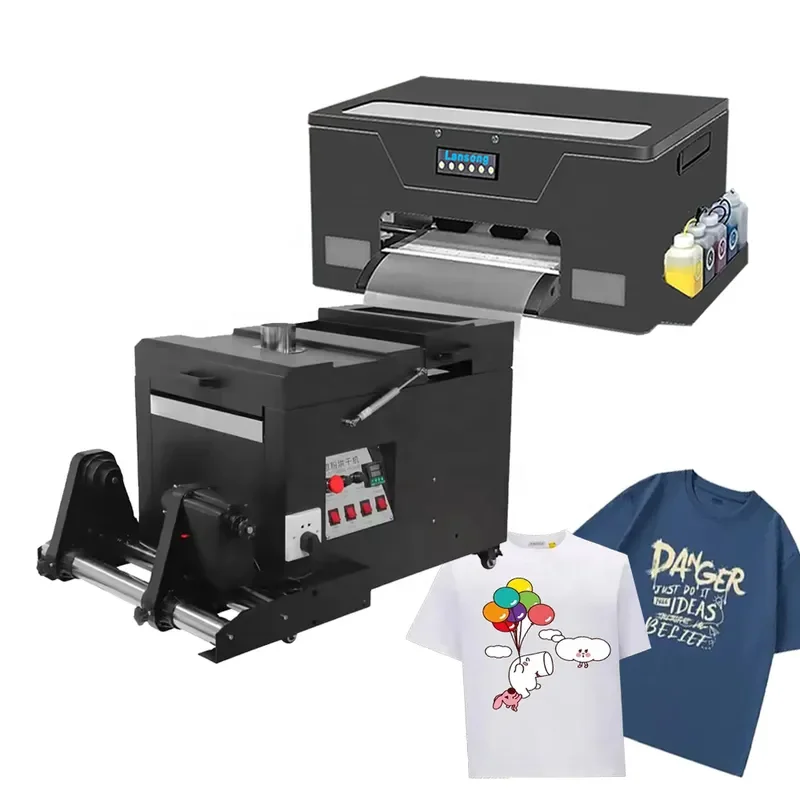 for XP600 DTF Printer Mini A3 13 Inch Single Head Direct Film T Shirt Press Full Set with Vibrator and Dryer