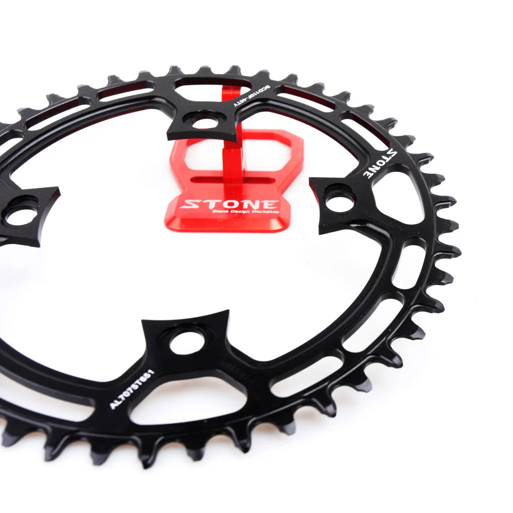 Stone Alloy 7075 Circle Single Chainring BCD110mm 110F 4 Arms for FSA SLK Road Bike Chainwheel Chain Ring