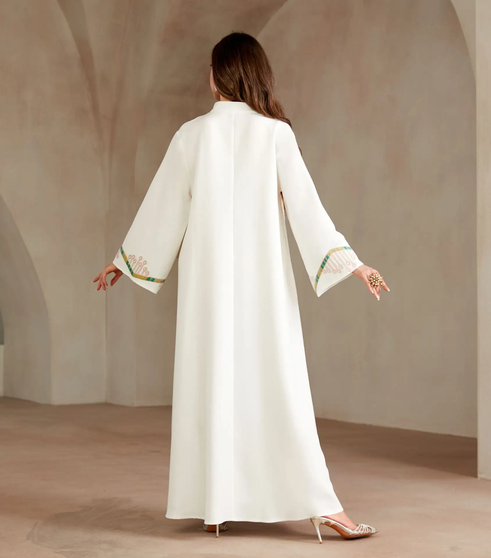 Mode robes musulmanes pour femmes luxe diamants Abaya dubaï caftan Islam vêtements Kebaya Caftan Marocain Femme Robe Jalabiya