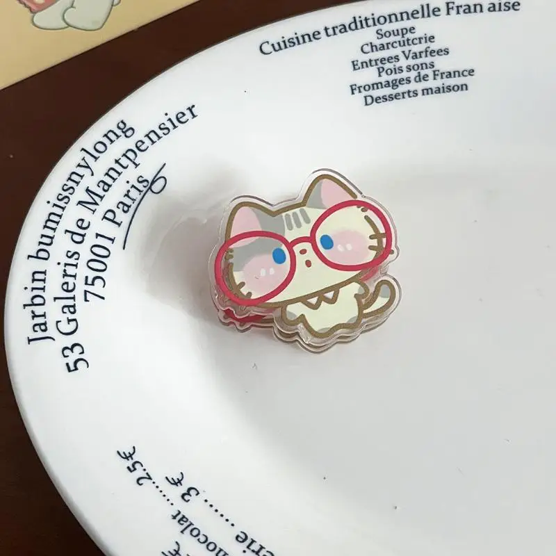 

[WA] 6Pcs Lovely Cartoon Animal Paper Clip Stationery Learning Supplies Note Holder Office Binding Clip Photo Clip Mini PP Clip