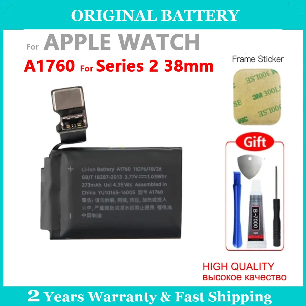 New Genuine Batteries For Apple Watch Series SE 1 2 3 4 5 6 7 8 IWatch S1 S2 S3 GPS LTE S4 S5 S6 S7 S8 S9 SE 38/40/41/42/44/45