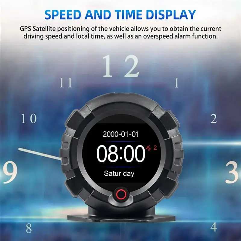 AB16-Off-Road GPS Digital Inclinometer And Speedometer X95, Car HUD For Monitoring Pitch & Slope Angles