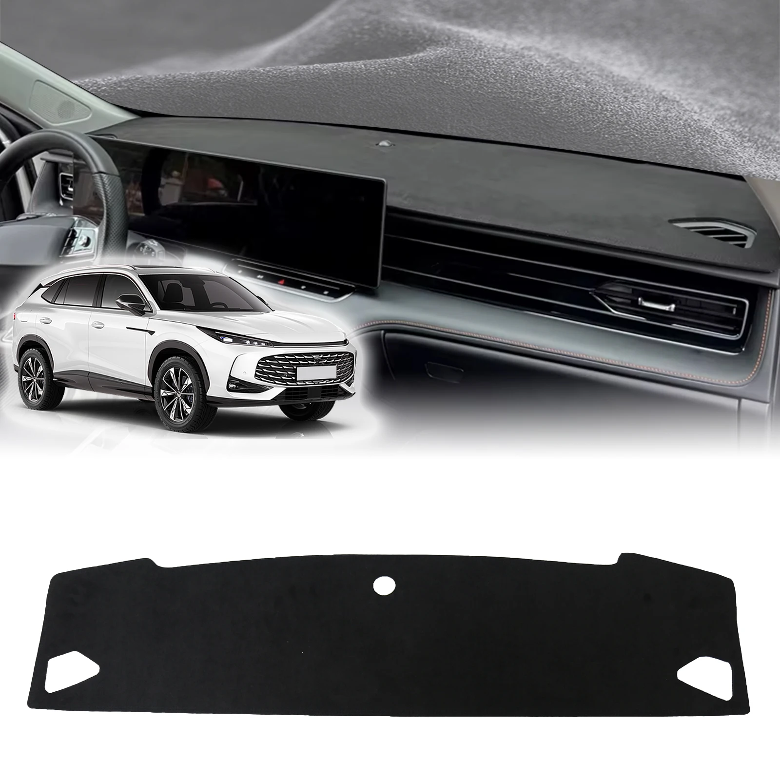 

fit for MG HS EHS 2024 2025 2026 PHEV Perfect Fit Dashboard Mat Sun Protection Anti‑Reflection Cover Dash Pad Accessories