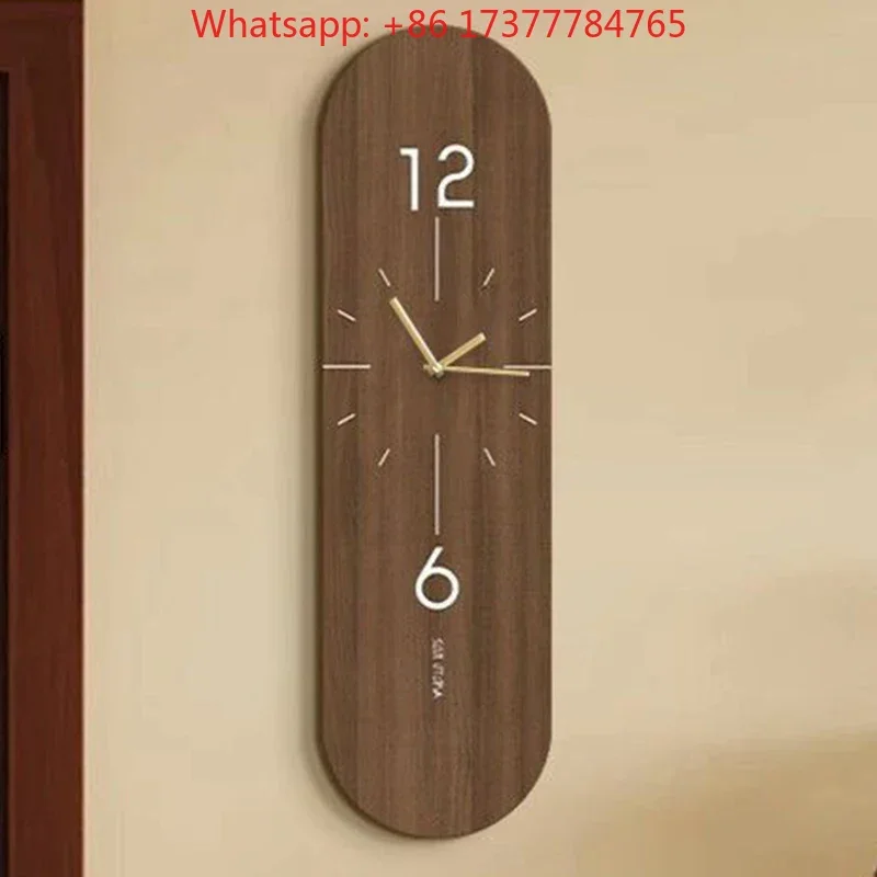 Vintage Pendulum Wall Clocks Silent Living Room Wall Clocks Luxury Modern Decoration Clock Large Noiseless Clock Nordic Interior