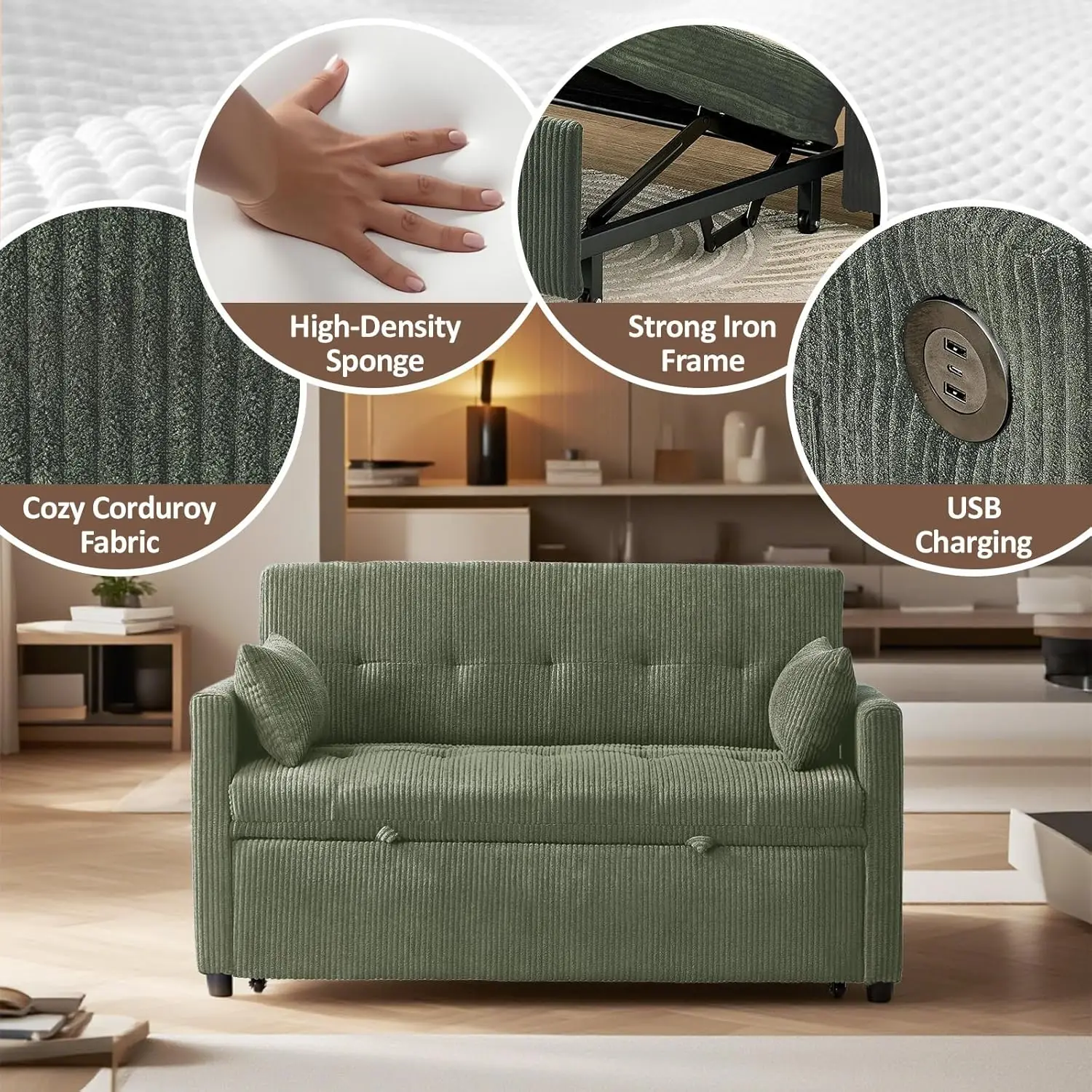 Moderne Rattan-Esszimmerstühle aus der Mitte des Jahrhunderts, 2er-Set, Gestell aus schwarzem Holz, beige Leinen gepolstert, Design mit Rohrrrrückseite für das Esszimmer