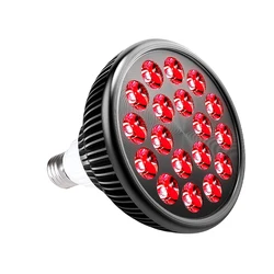 E26/E27 54W Red&Infrared Light Lamp for Skin Care Beauty,Recovery on Multiple Parts of The Body Reduce Fatigue 660nm&850nm Bulb