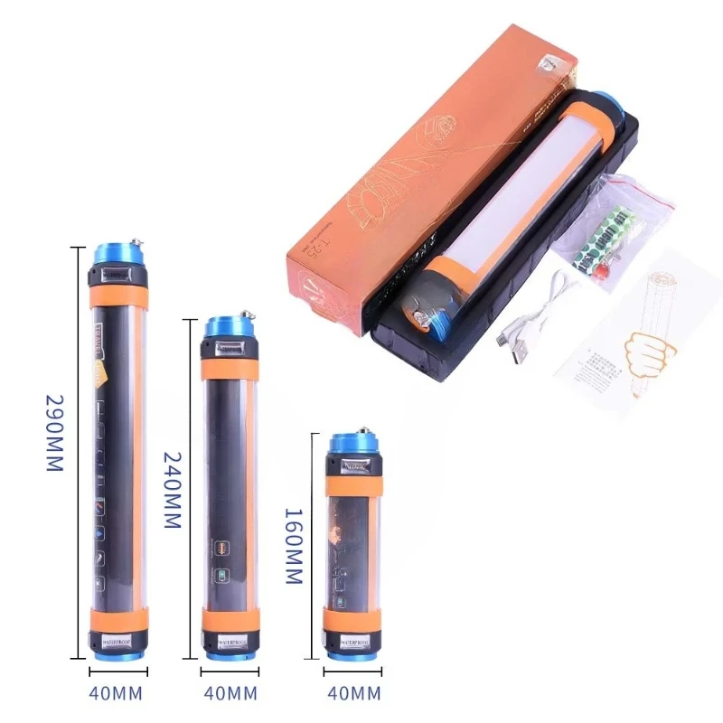 

Portable 5 Watt Rechargeable Light Emitting Diode Emergency Light Cordless Bulb 360 Lighting Mode Outdoor Camping Job